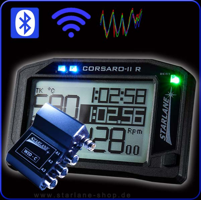 GPS Laptimer CORSARO-V2.1 R DL , inkl. Datenlogger